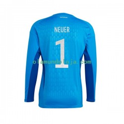 Camisola Alemanha Manuel Neuer 1 Guarda-redes Homem Equipamento Primeiro Copa do Mundo 2022 Manga Curta